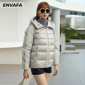 Wholesale Hooded Winter <b>Coat</b> Women Outwear Trend Jacket Short <b>Parkas</b> Padded Casual Fashion <b>Waterproof</b> Eco-Friendly High Quality - Product Image 5