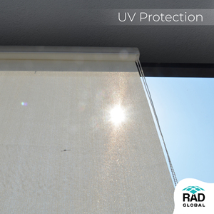RAD Global Stores d'ombrage verticaux extérieurs anti-UV à 95 % (matériau PVC) modernes à quatre côtés, personnalisables, de haute qualité, filtrant la lumière pour - Product Image 5