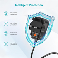 Adaptor Daya Universal 24W AC DC 3V 4.5V 5V 6V 7.5V 9V 12V Transformator Catu Daya dengan 8 Colokan DC untuk Elektronik