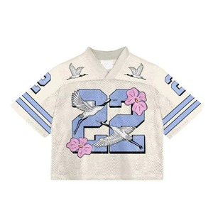 เสื้อฟุตบอลตาข่ายสีน้ำตาลสำหรับผู้หญิง พิมพ์ลายหมายเลข 33 สีชมพู แบบระบายอากาศได้ดี ทรงปกติ แขนสั้น สำหรับผู้ใหญ่ - Product Image 3