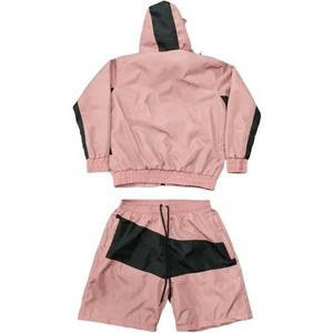 Service OEM – Ensemble de sport d'été pour homme, personnalisé avec logo, 2 pièces, coupe-vent en nylon respirant avec fermeture éclair, short de jogging - Product Image 3