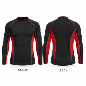 เสื้อเบสเลเยอร์คุณภาพสูงสำหรับผู้ชาย ทรงพอดีตัว ออกแบบตามสั่ง (OEM) ระบายเหงื่อได้ดี แทนเสื้อคอมเพรสชั่น - Product Image 2
