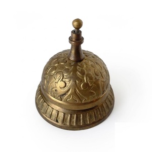 Nautical Desk <b>Bell</b> Vintage Service Calling <b>Bell</b> Premium Ornate Metal Tabletop <b>Bell</b> for Office Desk Shop Counter - Product Image 1