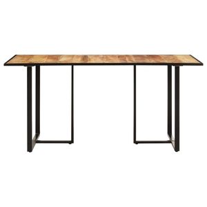 โต๊ะรับประทานอาหารไม้ธรรมชาติสีดำ - Product Image 2