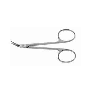 Ciseaux à pointe incurvée en acier inoxydable de qualité supérieure, lame tranchante, durables pour les poils du nez et les soins des sourcils, avec logo personnalisé - Product Image 5
