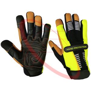 Guantes de cuero de piel de cabra de la mejor calidad para el trabajo de Pakistán Guantes mecánicos transpirables Guanters de Trabajo - Product Image 1