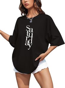 Camiseta Oversize de Algodón Pesado para Mujer con Hombros Caídos, Ajuste Holgado, Ropa Casual Premium Cómoda - Product Image 2