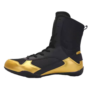 Chaussures de boxe et de lutte de haute qualité pour femmes et hommes, dessus en cuir véritable, logo/couleur personnalisés, été, toutes saisons, dernières tendances - Product Image 5