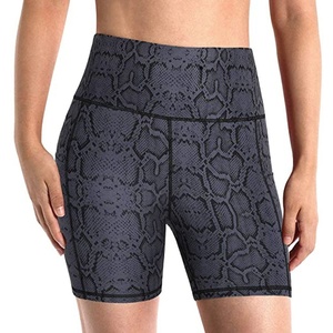Short de Yoga imprimé léopard pour femmes, sur mesure, bon marché, pour le cyclisme, l'entraînement, contrôle, prix d'usine, nouvelle collection - Product Image 4