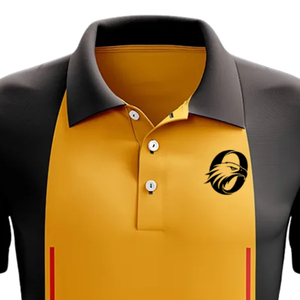 Maillot de cricket pour hommes, noir et or, à sublimation, à manches courtes, pour l'entraînement sportif, les matchs, les performances et l'uniforme d'équipe - Product Image 3