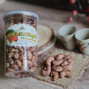 Offre Spéciale en Gros Noix de Cajou Grillées Non Décortiquées Biologiques 380g Premium Salées W240 en Pot Rond Meilleure Valeur Exportation Vietnam - Product Image 1