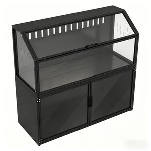 Gabbia Moderna in Metallo e Vetro per Animali Domestici di Piccola Taglia - Per Razze Medie e Piccole, Uso Interno ed Esterno - Product Image 2