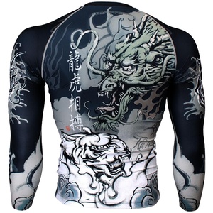 3D personalizado sublimado MMA Rash Guard Digital impreso para BJJ y surf - Product Image 2