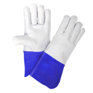 Guantes de Soldadura TIG con Certificación CE, Resistentes al Calor, de Cuero Vacuno y de Grano de Cabra, de 11 oz, para Trabajo Pesado - Product Image 6