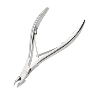 Pince à cuticules professionnelle en acier inoxydable pour ongles, coupe-peaux mortes, outil de coupe à double ressort - Product Image 1