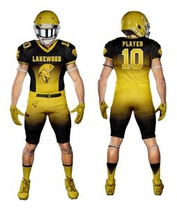 Soccer Sport Wholesale American Football Jerseys Pants Custom Sublimation Printed Short Sleeve 100% Polyester Plus Size Uniform - Product Image 1