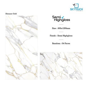 Thiết Kế Hiện Đại Đá Tự Nhiên Nhìn 600X1200 Sứ Tường Gạch Đầy Đủ Cơ Thể Đánh Bóng Tráng Men Đá Cẩm Thạch Tấm Gạch Cho Hội Trường Biệt Thự Trường - Product Image 3