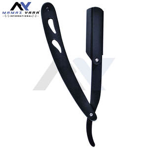 Rasoirs de Barbier Noir Mat à Verrouillage Pivotant – Rasoirs Droits en Métal pour Salon de Coiffure – Produits de Barbier en Gros du Fabricant - Product Image 5