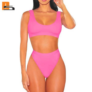 Women's Two Piece <b>Bikini</b> <b>Set</b> High Stretch <b>Bikini</b> <b>Set</b> Cutout Padded <b>Sports</b> Bra Quick Dry Yoga Beach Swimwear Outfit <b>Bikini</b> <b>Set</b> - Product Image 2