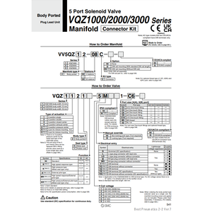Kit de conector múltiple SMC Pneumatics, piezas neumáticas - Product Image 1