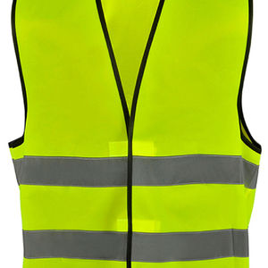 เสื้อกั๊กสะท้อนแสงเพื่อความปลอดภัยสำหรับผู้ชาย สีเหลือง คอวี ระบายอากาศได้ดี เหมาะสำหรับงานกลางแจ้ง - Product Image 5
