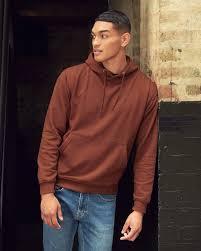 Sudadera con Capucha de Forro Polar Grueso para Hombre con Logotipo Personalizado, Color Naranja Óxido Liso, Estilo Holgado, Ropa Urbana, Sudadera Lisa OEM - Product Image 3