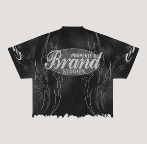 Conjunto de 2 piezas de camiseta y pantalón corto de algodón 100% al por mayor, con logotipo bordado/impreso personalizado, de hombros caídos, para hombre, conjunto corto de verano. - Product Image 5