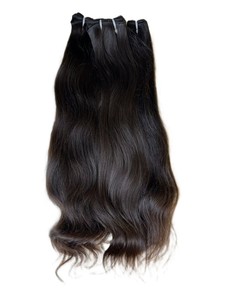 Extensions de cheveux humains indiens Remy à clipser NAJIR HAIR HUB, noirs, ondulés, longs, 4 pièces - Product Image 3