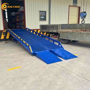 ทางลาดยกของเคลื่อนที่สำหรับงานหนัก รับน้ำหนัก 15 ตัน ยาว 16 เมตร ยกสูง 1900 มม. สำหรับตู้คอนเทนเนอร์ไฮคิวบ์และรถบรรทุกขนาดใหญ่ - Product Image 1