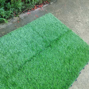 Baldosas de Césped Artificial de 300 x 300 x 23 mm, Modernas, Antideslizantes, para Interiores/Exteriores, Decoración de Jardín, Terraza, Patio Trasero - Product Image 1