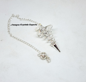 Pendule en Métal Cuivre Doré Vortex Fait Main pour Radiesthésie - Métaphysique Nouvelle Ère Prix Raisonnable chez Amayra Crystals Exports - Product Image 4