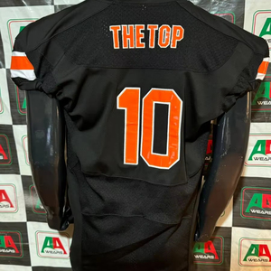 Jersey de fútbol americano bordado de talla grande transpirable estirable sublimación pantalones Pakistán hecho fotos reales hecho en fábrica - Product Image 2