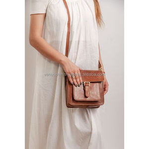 Bolso bandolera de cuero genuino a la moda para mujer y mujer, bolsos de hombro de cuero genuino a la moda para mujer - Product Image 1