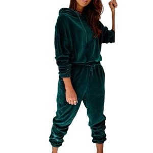 Conjunto de 2 piezas para mujer, trajes deportivos informales, chándal, sudaderas con capucha, pantalones, ropa deportiva de primavera, conjuntos para correr 2026 - Product Image 1