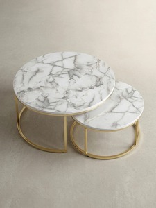Pure Modern <b>Round</b> Coffee <b>Table</b> With Tempered Glass Top And Metal Frame Contemporary Living Room Furniture Decorative Design - Product Image 3