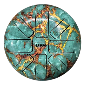 Tambor de Lengüeta Artístico de Acero Inoxidable con Recubrimiento de Esmalte, Instrumento Digital Handpan para Meditación, Yoga, Relajación y Sanación Sonora - Product Image 2