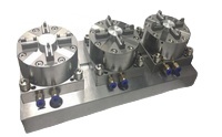 Roestvrijstalen Precisie Drievoudige ER-035519 Pneumatische Klauwplaat Met Basisplaat Voor Cnc Edm-HE-C06436 - Product Image 2