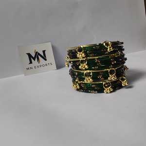 Kashmiri Handmade Fancy Chudiyaan Set for Girls Stylish Angel <b>Glass</b> <b>Bangles</b> Wedding Festival Wear Accessories - Product Image 1