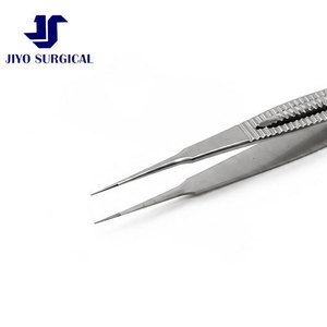 Osher Fixation Forceps 4 1/8" with 0.12 mm Elschnig 1x2 <b>Teeth</b> Delicate Tying Platform Stainless Steel Ophthalmic Instrument - Product Image 5