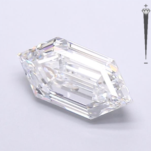 Diamante Cultivado en Laboratorio con Certificación IGI, Corte Hexagonal de 1.85 CT, Color D, Claridad VVS2, LG 1 ROYAL GEMS, para Joyería - Product Image 3
