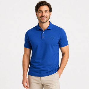 Polo homme premium, vêtement décontracté, en coton doux, respirant, coupe confortable et classique. - Product Image 1