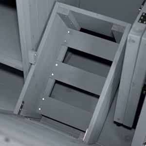 Isola da Cucina per Esterni da 78,3 Pollici con Tavolo Grill Pieghevole in Acciaio Inossidabile Impermeabile e Carrello in Legno con Vano Porta Rifiuti - Product Image 6