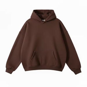 Custom Logo Streetwear Pullover Heavyweight Oversized Hoodie No <b>Strings</b> Drop Shoulder <b>Hoodies</b> 100% Cotton Autumn - Product Image 4