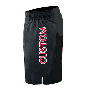 กางเกงชกมวย MMA สีดำ คุณภาพสูง ผ้าฝ้าย 100% พิมพ์ลายดิจิตอลตามสั่ง กางเกงฝึกซ้อมยิวยิตสู คิกบ็อกซิ่ง สำหรับผู้ชายและผู้หญิง รับผลิตแบบ OEM - Product Image 3