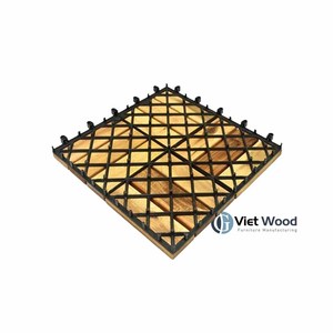 Baldosas de Madera de Acacia Vietnamita Antideslizantes e Impermeables para Exteriores, con Acabado Mate y Tratamiento de Aceite, Durabilidad de Más de 5 Años - Product Image 5
