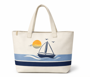 Sac fourre-tout en toile écologique pour femme, style tendance, avec fermeture éclair, sacs fourre-tout en coton avec logo imprimé personnalisé - Product Image 5
