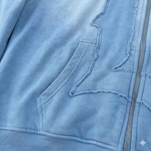 Sweat à capuche pour homme, coupe classique, 100% coton, imprimé, effet délavé à l'acide, broderie, hiver - Product Image 4