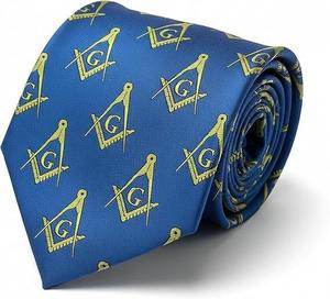 Corbata Masónica Tejida de Alta Calidad Personalizada para Hombre, Corbata Masónica de Material Personalizado en Oferta - Product Image 1