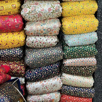 Tissu Fendy brodé floral, doux au toucher, respirant, antistatique, anti-duvet, pour vêtements de mariage, décoration intérieure, accessoires de style élégant