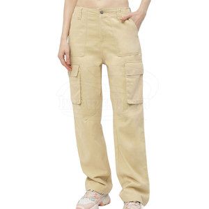 Fabricación de fábrica Pantalones Caro para mujer Diseñe su propio producto Pantalones Caro Color sólido Pantalones Caro para mujer - Product Image 1